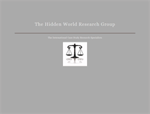 Tablet Screenshot of hiddenworldresearch.com